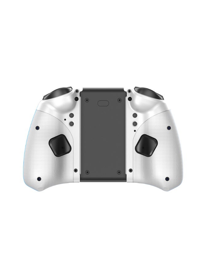 LinYuvo وحدة تحكم ألعاب بلوتوث Classic Joypad LinYuvo KS33 لجهاز Switch و Switch Lite و Switch OLED مع 8 ألوان من إضاءة RGB، عصا معدنية، جيروسكوب بستة محاور، وظيفة Turbo، اهتزاز مزدوج قابل للتعديل، وظيفة الاستيقاظ، تحكم بالحركة، انفجار سريع، بطارية 500mAh - Image 2